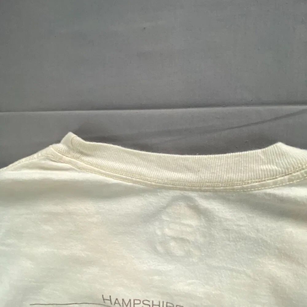 Hanes Beefy-T Mens XL Off White Capon Springs West Virginia Graphic T-Shirt